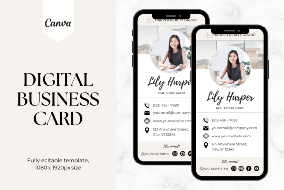 Custom Digital Business Card Template 4