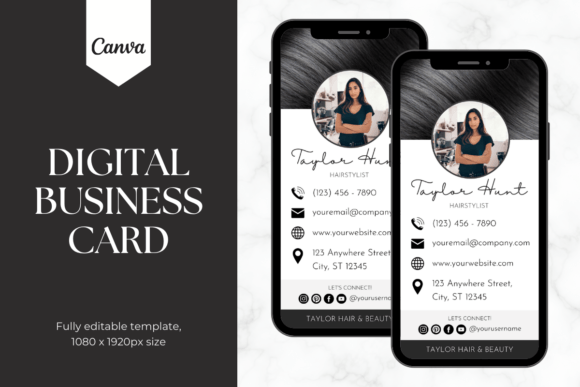 Digital Business Card for Hairstylists