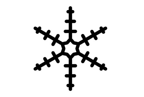 Geometric Frost Snowflake Art: A Versatile Design Element for Creative and Professional Projects