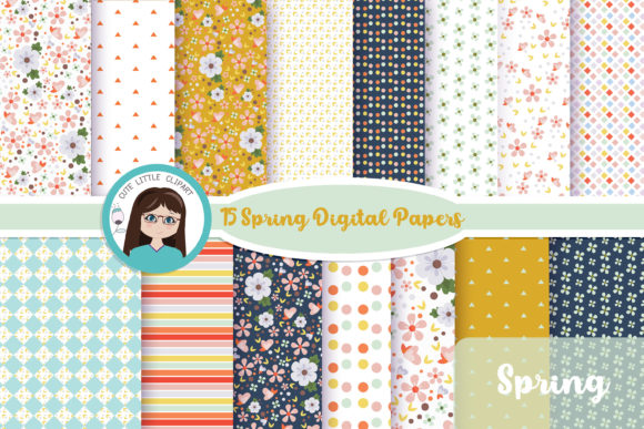 Spring Digital Paper: Create Amazing Designs with Lovely Bunnies