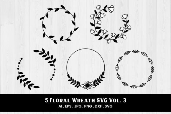 Wreath Pack SVG Vol. 1 5 Variations